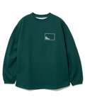 go slow caravan(ゴースローキャラバン) |eco lead 裏起毛 スクエアLOGOラウンドクルーネック (MENS)