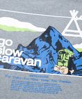 go slow caravan(ゴースローキャラバン) |eco lead 裏起毛 スクエアLOGOラウンドクルーネック (MENS)