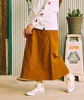 go slow caravan(ゴースローキャラバン) | ストレッチキャンバス脇ポケスカート (WOMENS)
