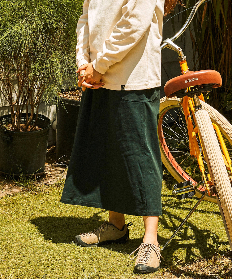 go slow caravan(ゴースローキャラバン) | ストレッチキャンバス脇ポケスカート (WOMENS)