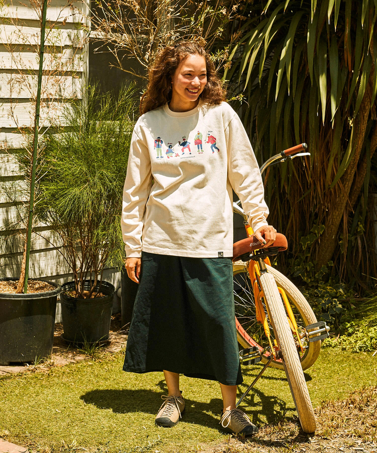 go slow caravan(ゴースローキャラバン) | ストレッチキャンバス脇ポケスカート (WOMENS)