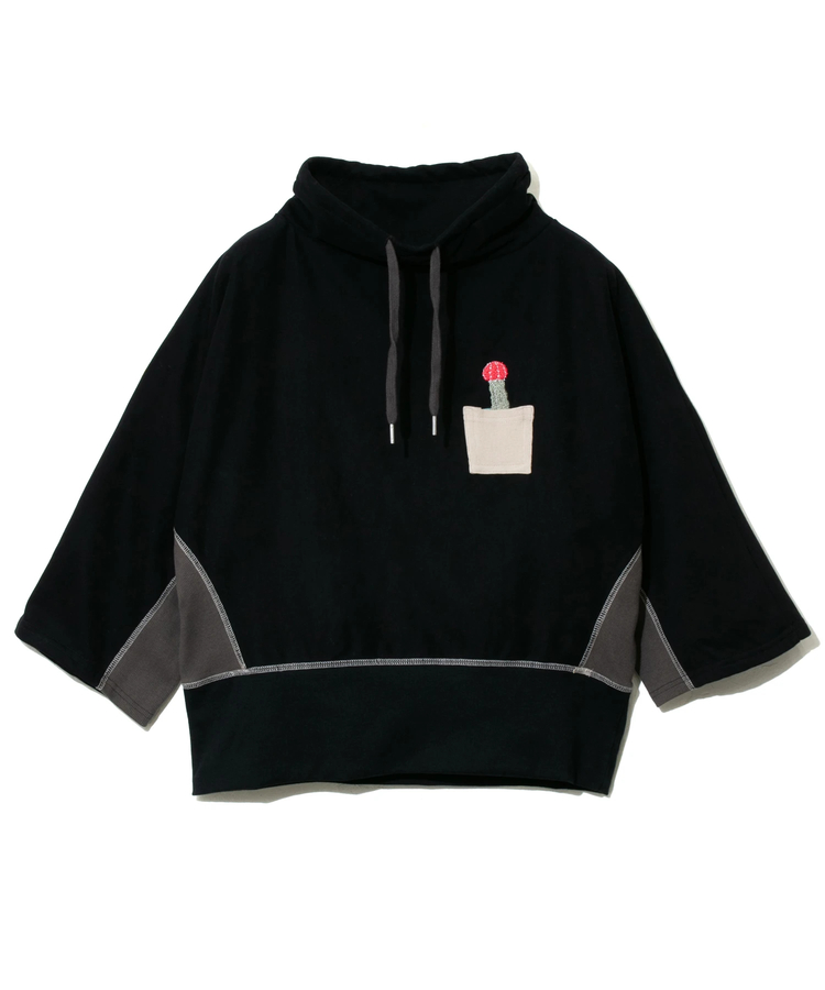 go slow caravan(ゴースローキャラバン) |裏起毛ハイネックドルマンプルオーバー多肉植物 (WOMENS)