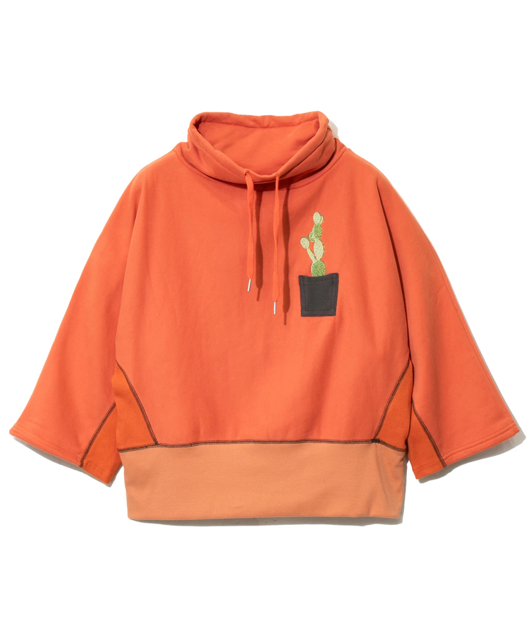 go slow caravan(ゴースローキャラバン) |裏起毛ハイネックドルマンプルオーバー多肉植物 (WOMENS)