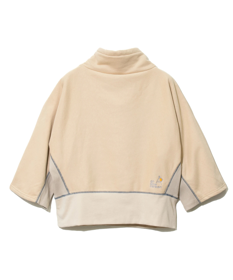 go slow caravan(ゴースローキャラバン) |裏起毛ハイネックドルマンプルオーバー多肉植物 (WOMENS)