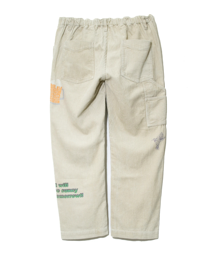 go slow caravan(ゴースローキャラバン) |コーデュロイパネルプリントペインターパンツ (MENS/WOMENS)
