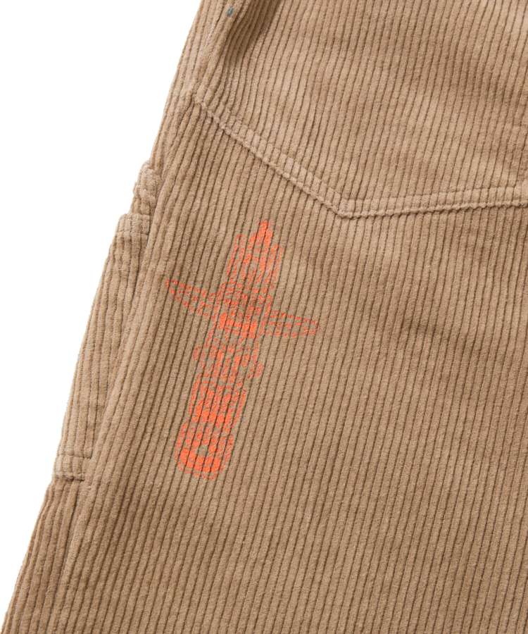 go slow caravan(ゴースローキャラバン) |コーデュロイパネルプリントペインターパンツ (MENS/WOMENS)