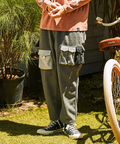 go slow caravan(ゴースローキャラバン) |ウールライク起毛ポケット沢山カーゴパンツ (MENS)