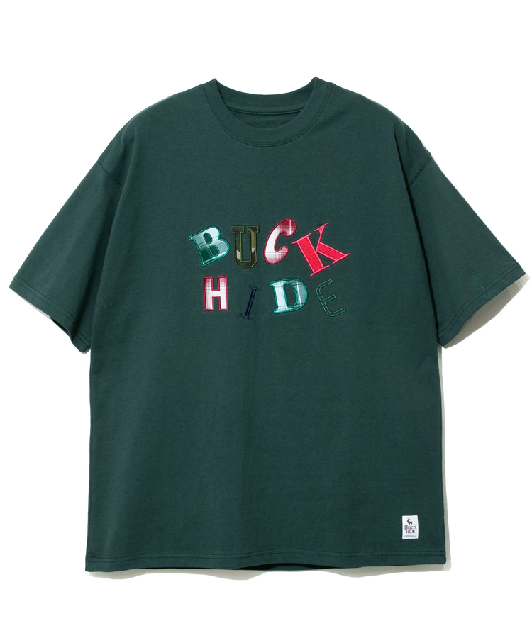 go slow caravan(ゴースローキャラバン) |【GSC別注】Buck HIDE/バックハイド パッチワーク ロゴ Tee (MENS)