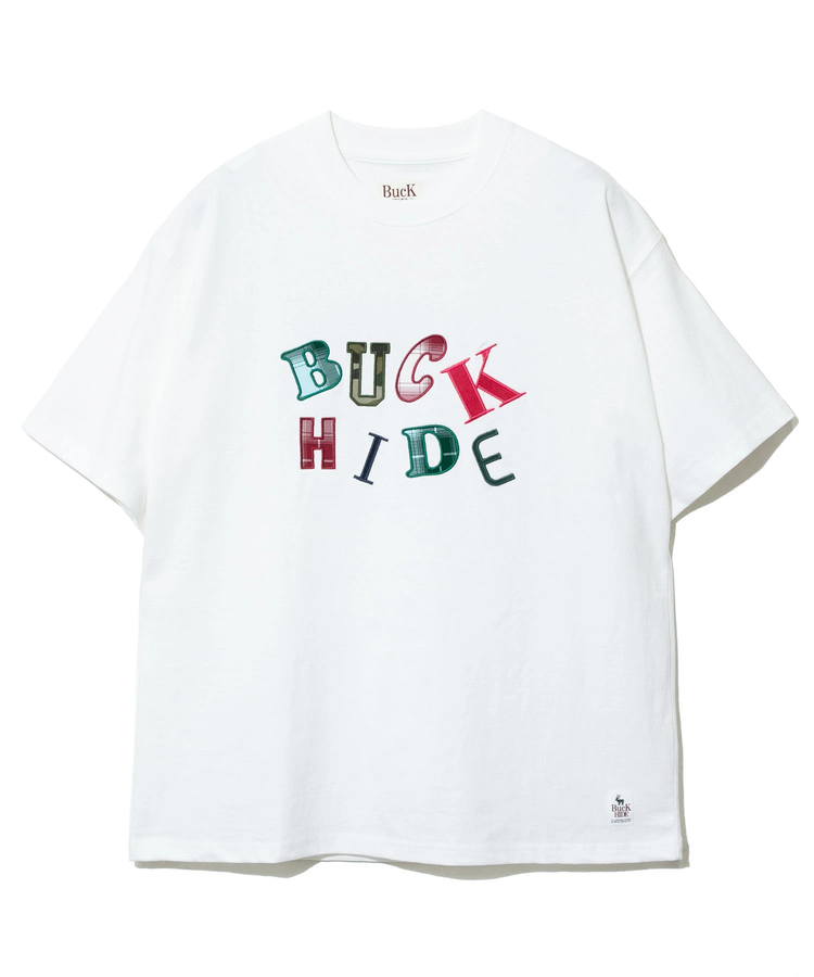 go slow caravan(ゴースローキャラバン) |【GSC別注】Buck HIDE/バックハイド パッチワーク ロゴ Tee (MENS)