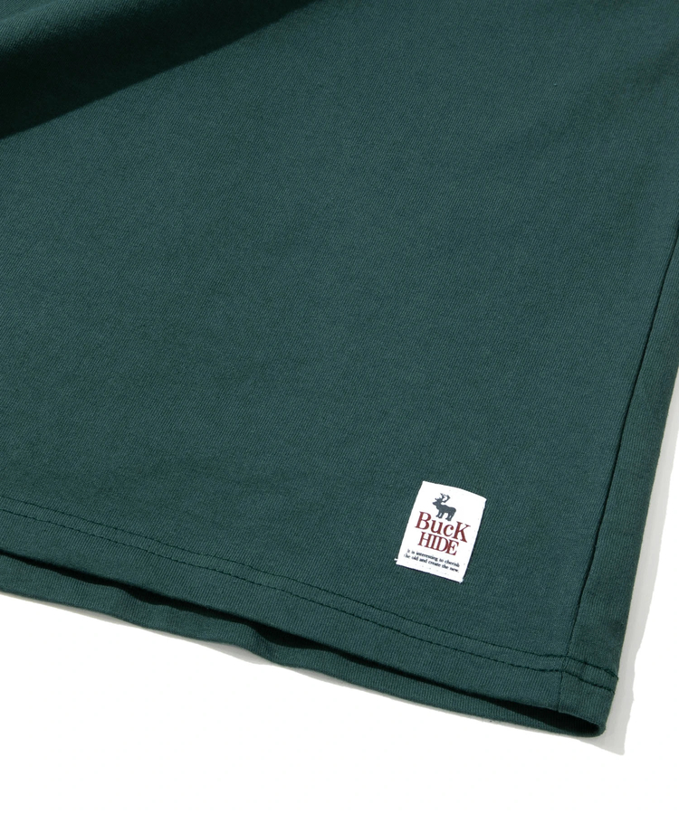 go slow caravan(ゴースローキャラバン) |【GSC別注】Buck HIDE/バックハイド パッチワーク ロゴ Tee (MENS)