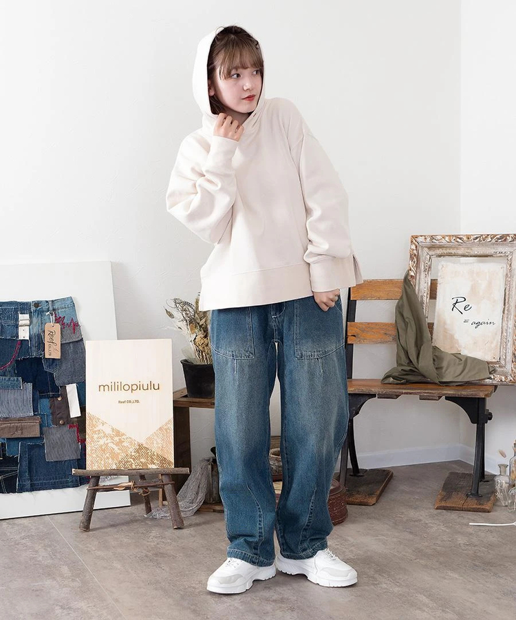 mililopiulu/ミリロピュール 3Dデニムパンツ (WOMENS)｜ファッション