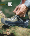 go slow caravan(ゴースローキャラバン) |KEEN/キーン TARGHEE 2 MID WP -atelier Blue bottle- (MENS)