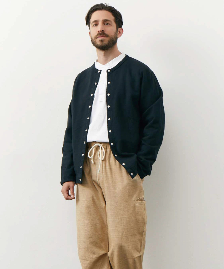 go slow caravan(ゴースローキャラバン) |GOOD ON/グッドオン CREW SWEAT CARDIGAN (MENS/WOMENS))