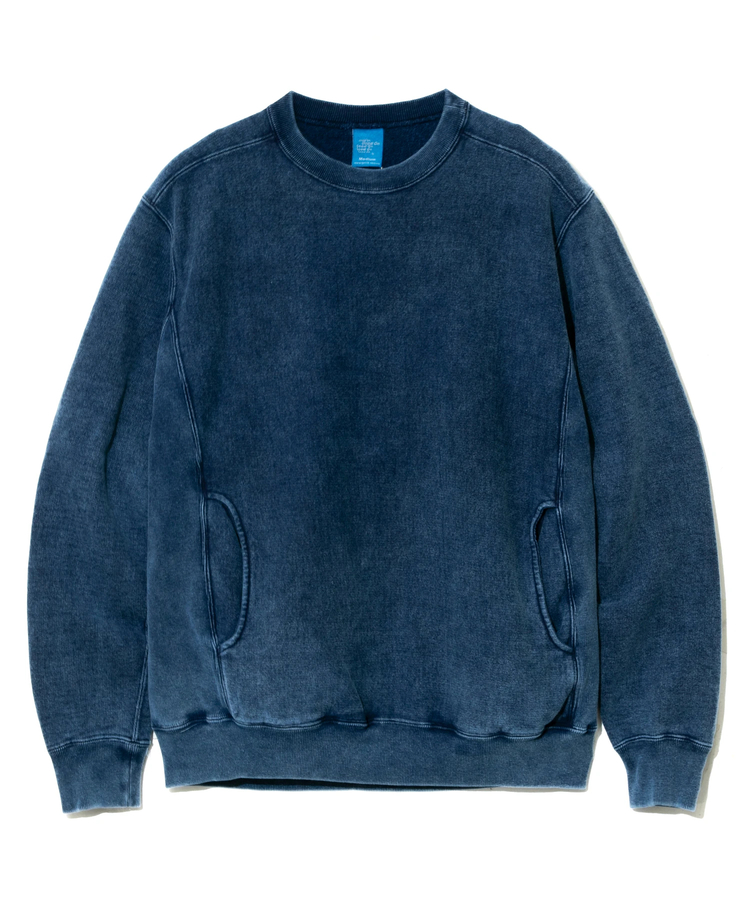 GOOD ON/グッドオン HEAVY CREW SWEAT INDIGO SHAVE (MENS