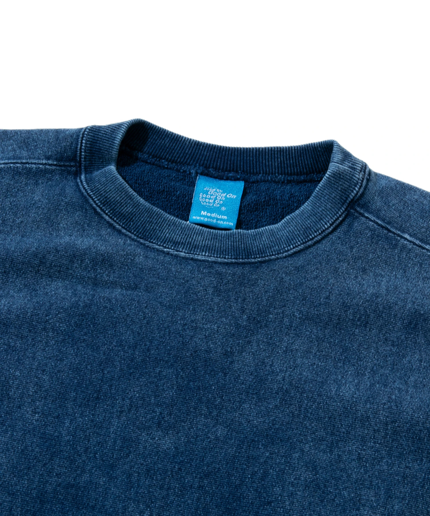 GOOD ON/グッドオン HEAVY CREW SWEAT INDIGO SHAVE (MENS