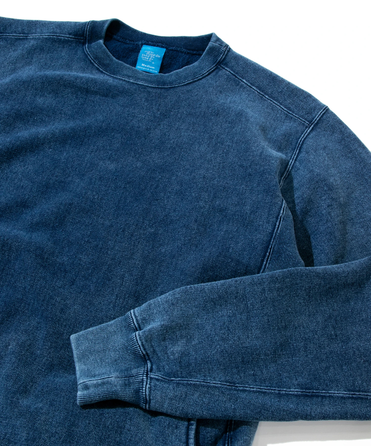 GOOD ON/グッドオン HEAVY CREW SWEAT INDIGO SHAVE (MENS