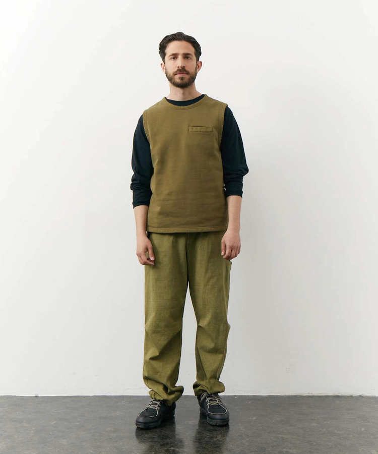 go slow caravan(ゴースローキャラバン) |GOOD ON/グッドオン FLEECE CREW VEST -KOUDENSHI- (MENS)