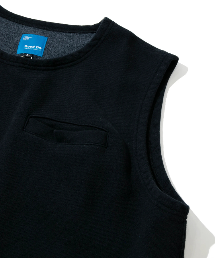 go slow caravan(ゴースローキャラバン) |GOOD ON/グッドオン FLEECE CREW VEST -KOUDENSHI- (MENS)