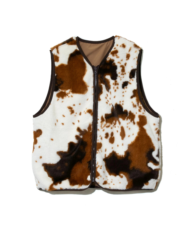 GSC別注】MOUNTAIN MANIA/マウンテンマニア ANIMAL FAKE FUR VEST