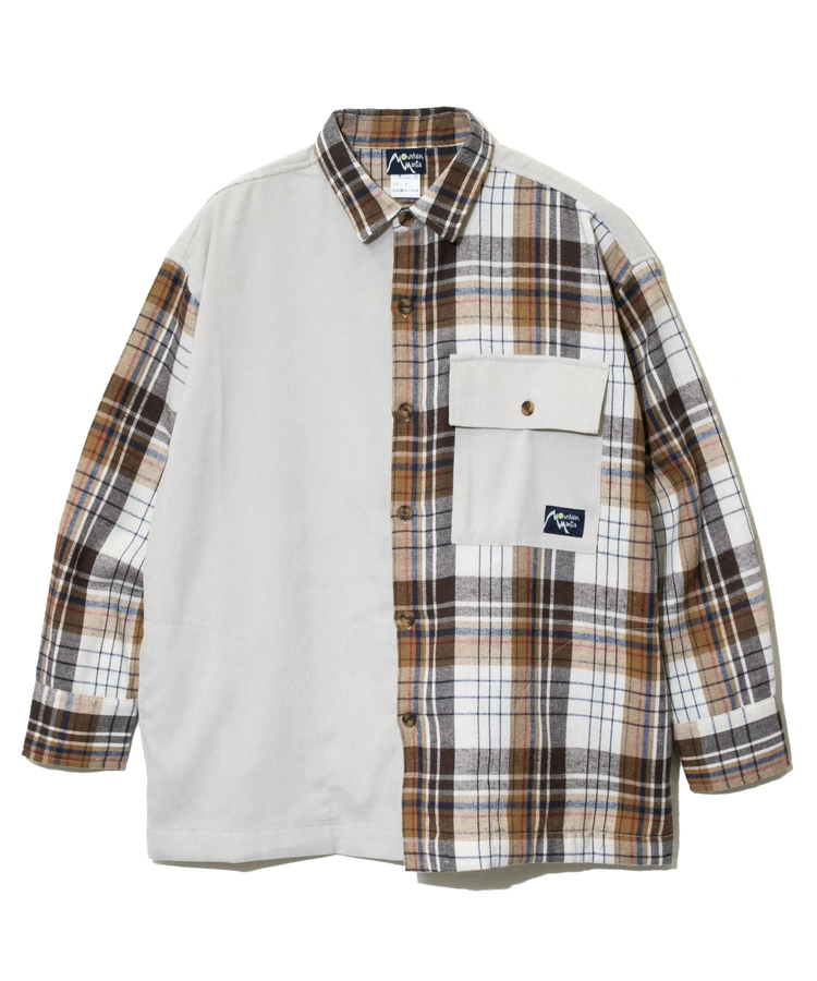 GSC別注】MOUNTAIN MANIA/マウンテンマニア CORDUROYxCHECKED SHIRTS