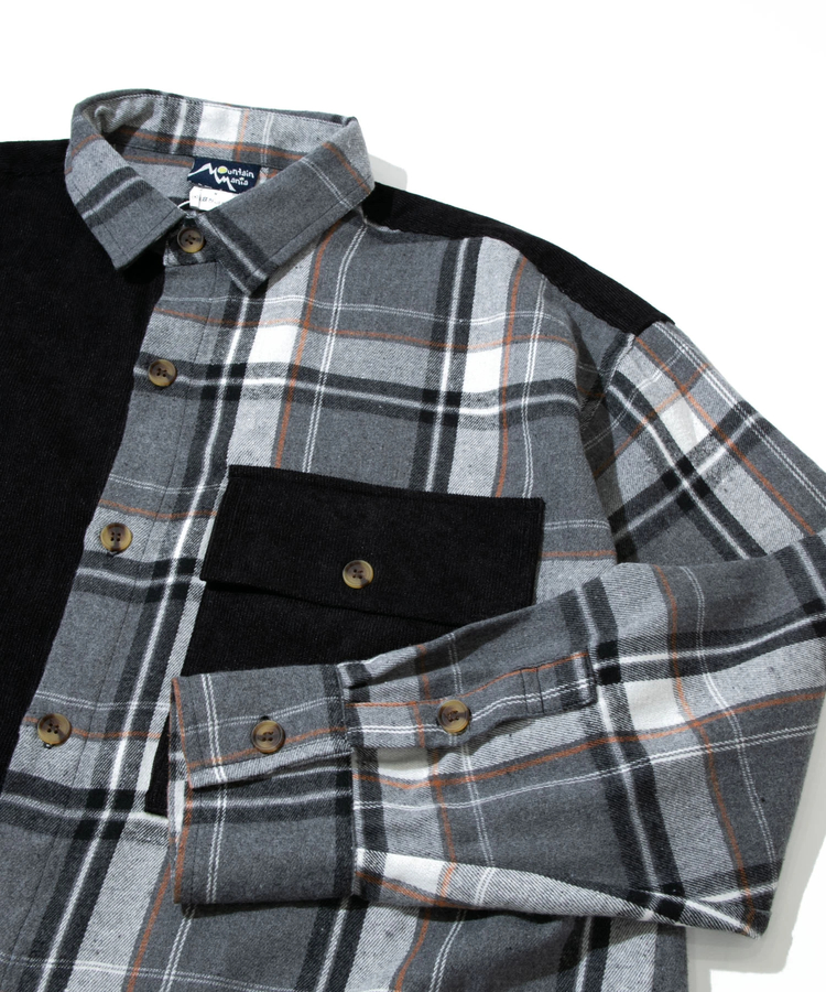 GSC別注】MOUNTAIN MANIA/マウンテンマニア CORDUROYxCHECKED SHIRTS