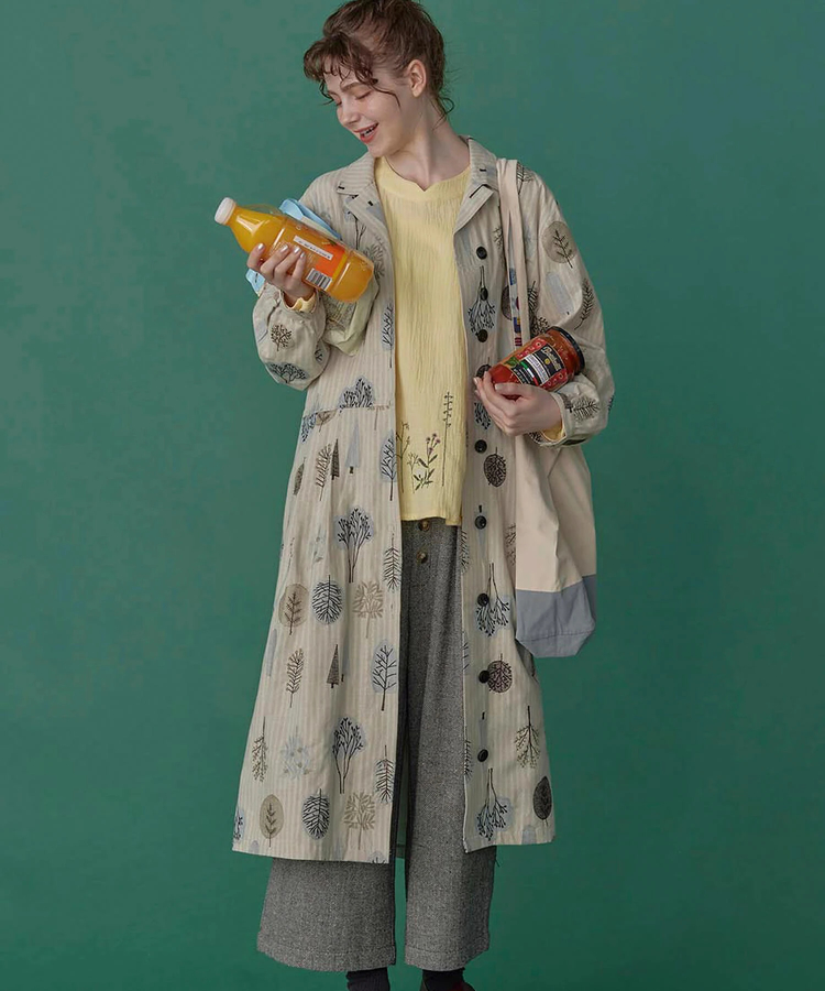 Emago/イマゴ 北欧植物刺繍ワンピースコート (WOMENS)｜ファッション