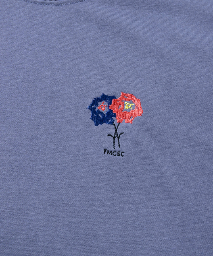 go slow caravan(ゴースローキャラバン) |Drymix FLOWER刺繍TEE (MENS/WOMENS)