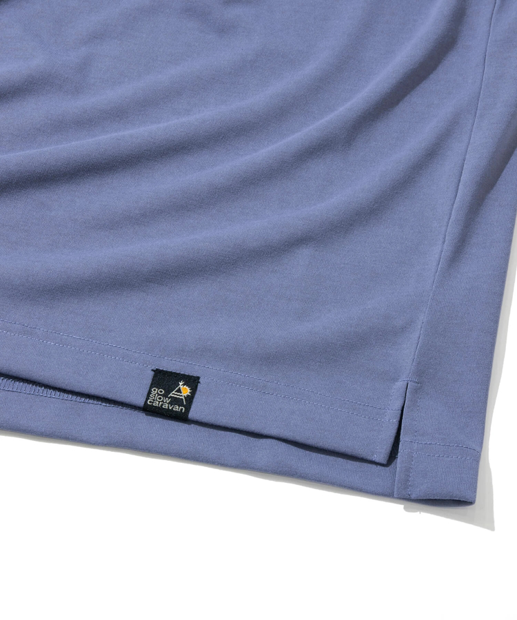 go slow caravan(ゴースローキャラバン) |Drymix FLOWER刺繍TEE (MENS/WOMENS)