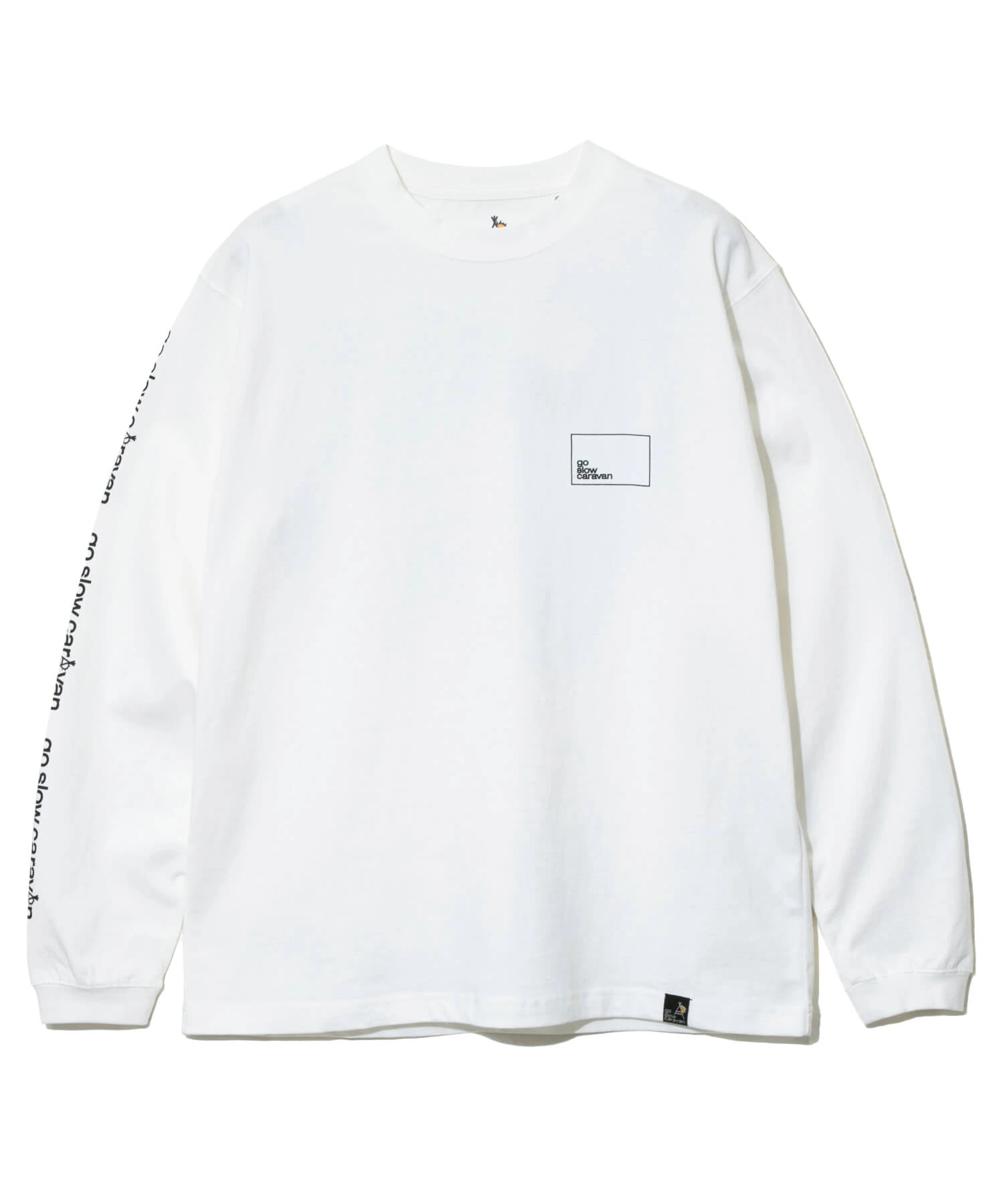 USA/C スクエアLOGOバックプリント ロングスリーブTEE (MENS