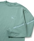 go slow caravan(ゴースローキャラバン) |USA/C スクエアLOGOバックプリント ロングスリーブTEE (MENS)
