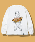 go slow caravan(ゴースローキャラバン) |USA/C たこ焼きクマ ロングスリーブTEE (MENS/WOMENS)