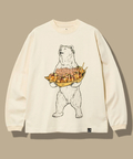 go slow caravan(ゴースローキャラバン) |USA/C たこ焼きクマ ロングスリーブTEE (MENS/WOMENS)