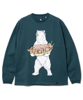 go slow caravan(ゴースローキャラバン) |USA/C たこ焼きクマ ロングスリーブTEE (MENS/WOMENS)