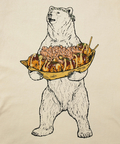 go slow caravan(ゴースローキャラバン) |USA/C たこ焼きクマ ロングスリーブTEE (MENS/WOMENS)