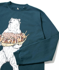 go slow caravan(ゴースローキャラバン) |USA/C たこ焼きクマ ロングスリーブTEE (MENS/WOMENS)