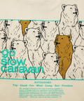 go slow caravan(ゴースローキャラバン) |USA/C スクエアLOGOバックプリントゆったりTEE (MENS/WOMENS)