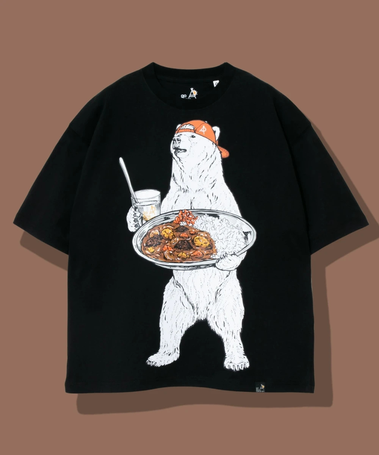 go slow caravan(ゴースローキャラバン) |USA/C カレーライスクマ BIG TEE (MENS)