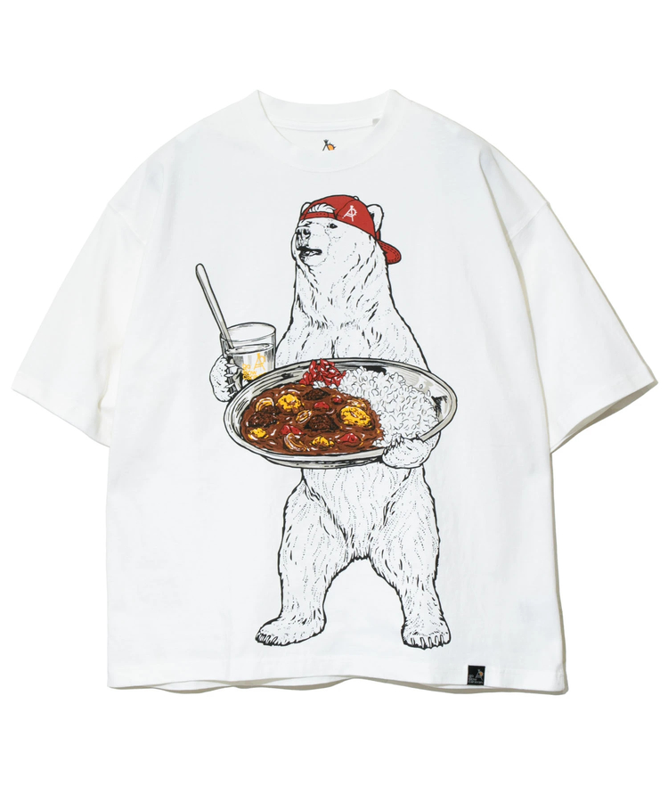 go slow caravan(ゴースローキャラバン) |USA/C カレーライスクマ BIG TEE (MENS)