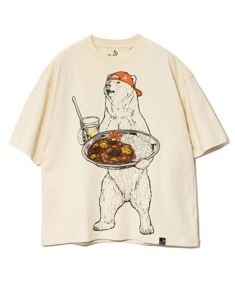 go slow caravan(ゴースローキャラバン) |USA/C カレーライスクマ BIG TEE (MENS)