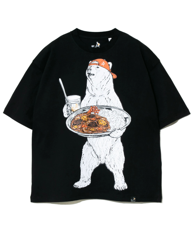 go slow caravan(ゴースローキャラバン) |USA/C カレーライスクマ BIG TEE (MENS)