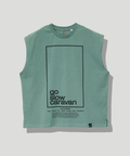 go slow caravan(ゴースローキャラバン) |USA/C スクエアロゴ ノースリーブBIG TEE (MENS)