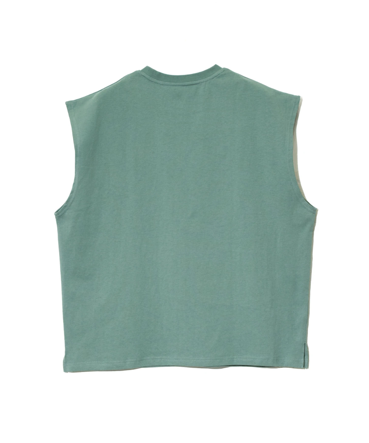 go slow caravan(ゴースローキャラバン) |USA/C スクエアロゴ ノースリーブBIG TEE (MENS)