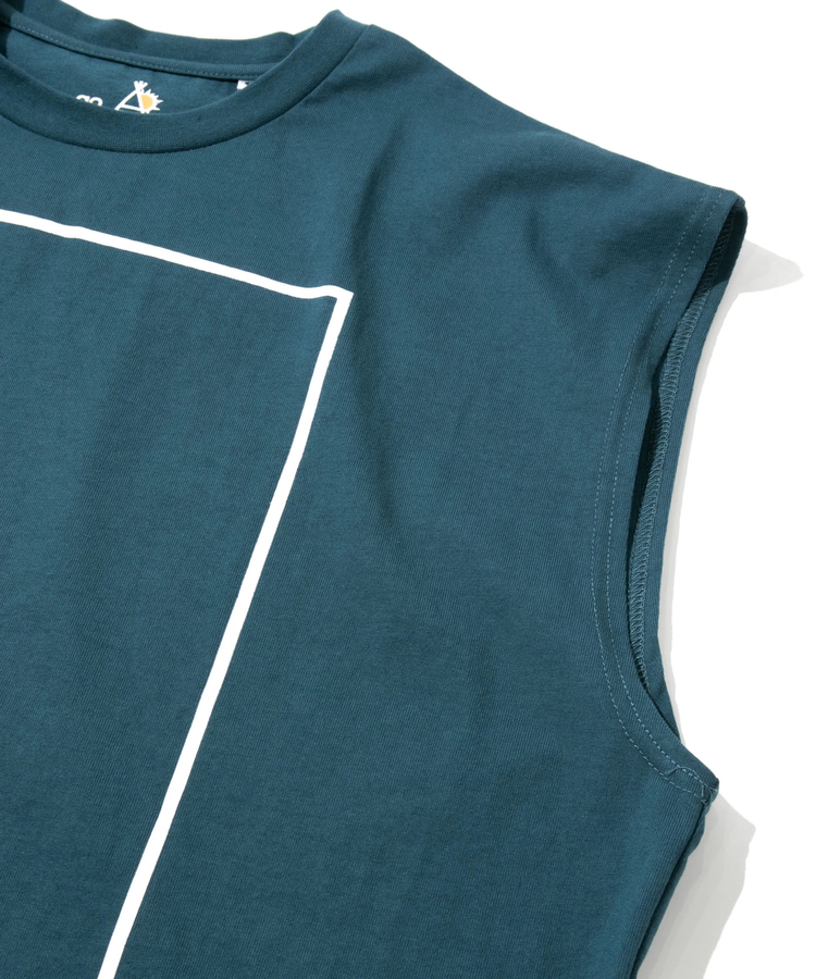 go slow caravan(ゴースローキャラバン) |USA/C スクエアロゴ ノースリーブBIG TEE (MENS)