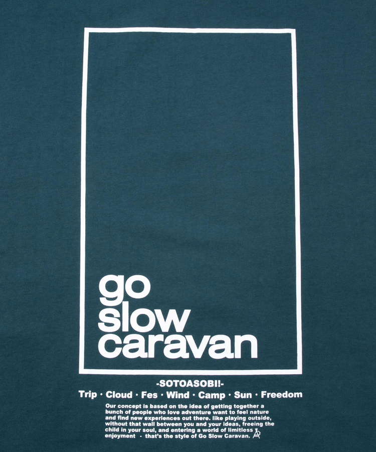 go slow caravan(ゴースローキャラバン) |USA/C スクエアロゴ ノースリーブBIG TEE (MENS)