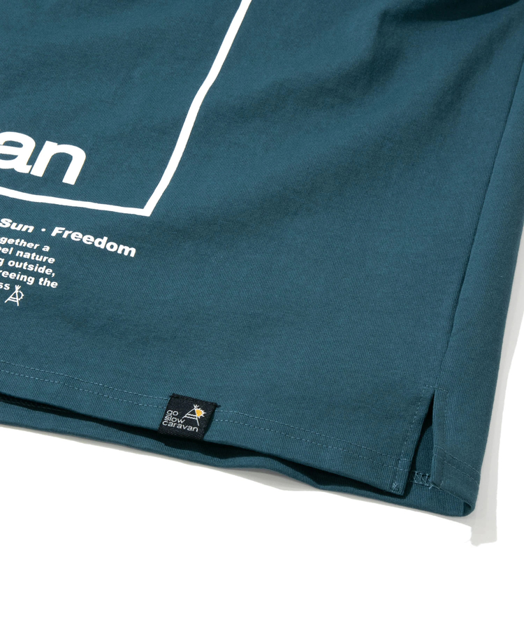 go slow caravan(ゴースローキャラバン) |USA/C スクエアロゴ ノースリーブBIG TEE (MENS)