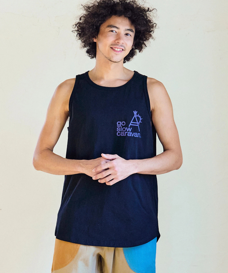 go slow caravan(ゴースローキャラバン) |USA/C ラウンドタンクトップ (MENS)