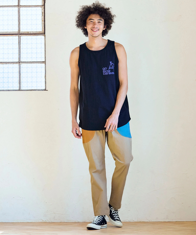 go slow caravan(ゴースローキャラバン) |USA/C ラウンドタンクトップ (MENS)