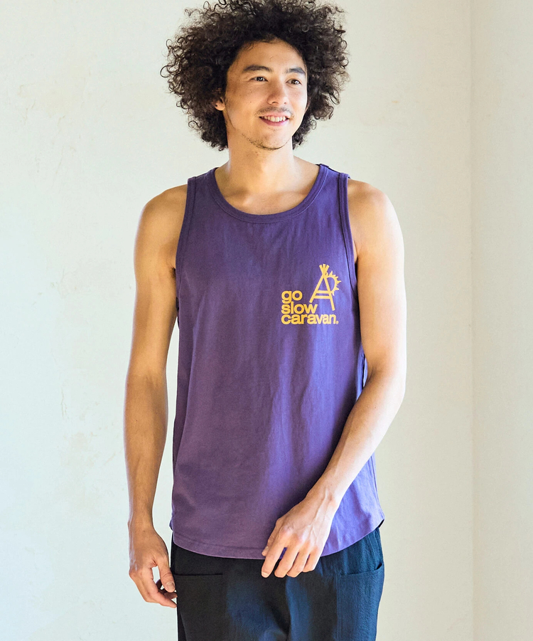 go slow caravan(ゴースローキャラバン) |USA/C ラウンドタンクトップ (MENS)