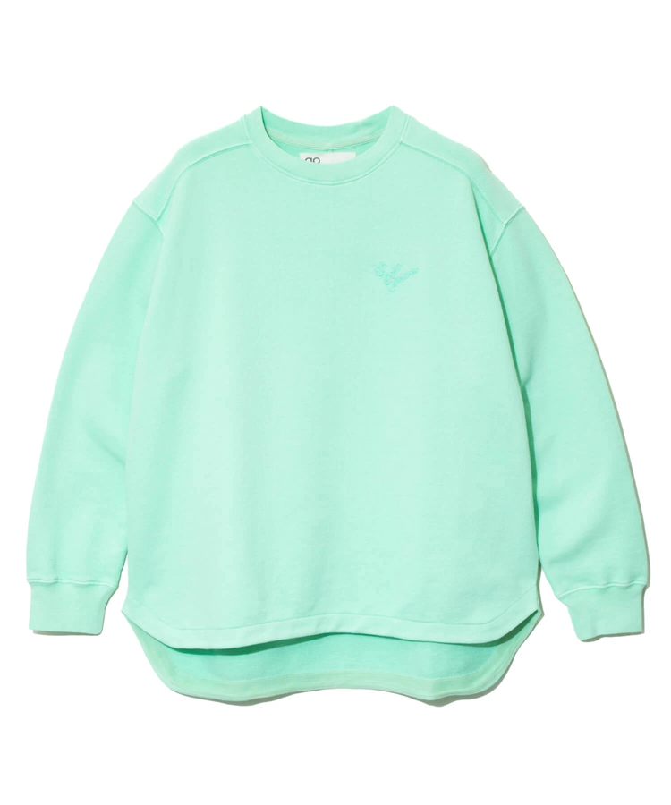 go slow caravan(ゴースローキャラバン) |UNIQUEインレイ ラウンドヘムプルオーバーPIGMENT DYE (MENS)