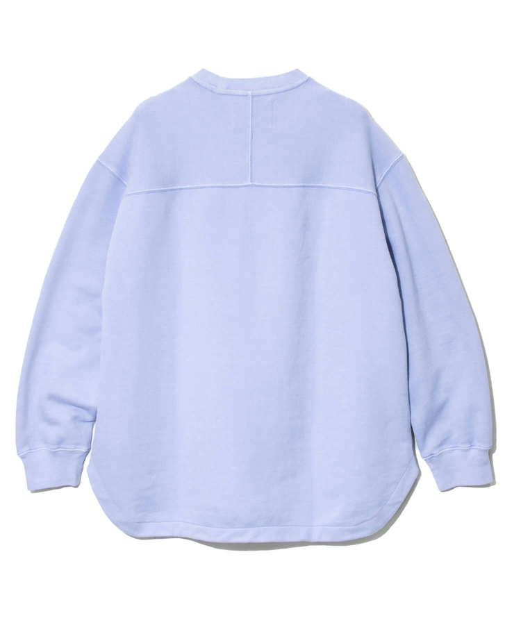 go slow caravan(ゴースローキャラバン) |UNIQUEインレイ ラウンドヘムプルオーバーPIGMENT DYE (MENS)